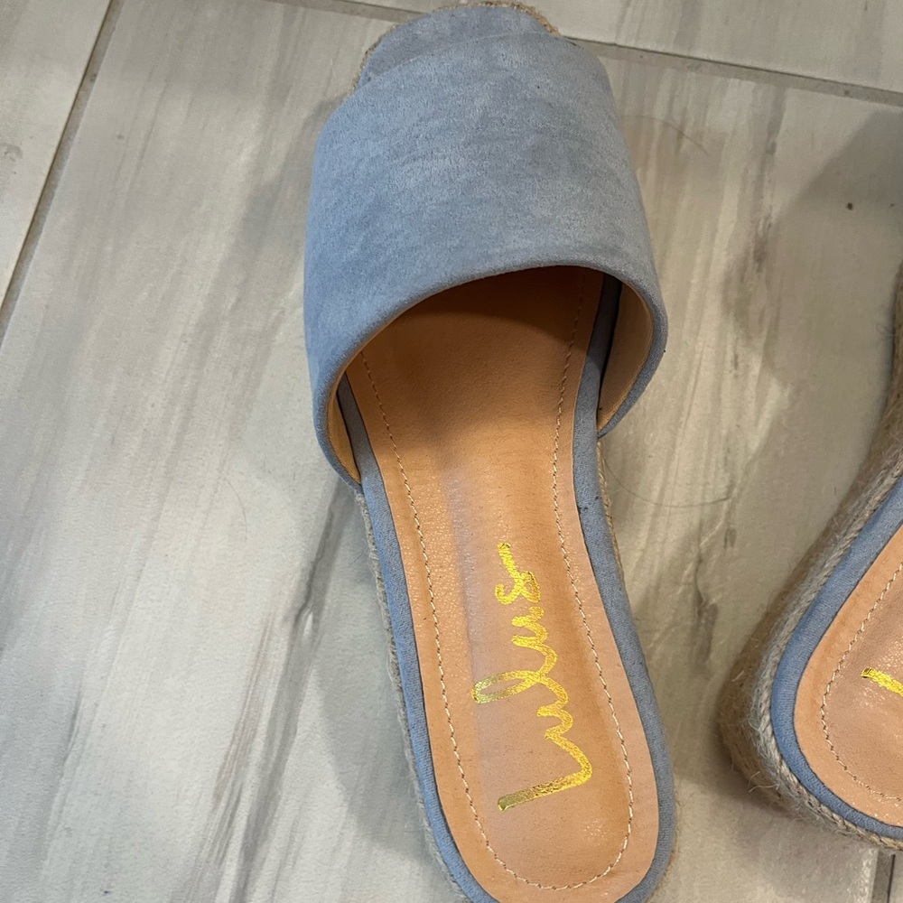 Lulus Blue Sandals - Picture 2 of 4